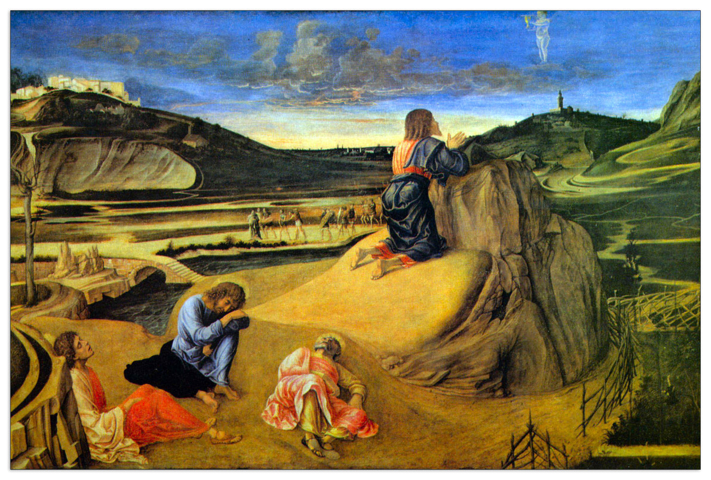 Christ on the Mount of Olives cm 90x60