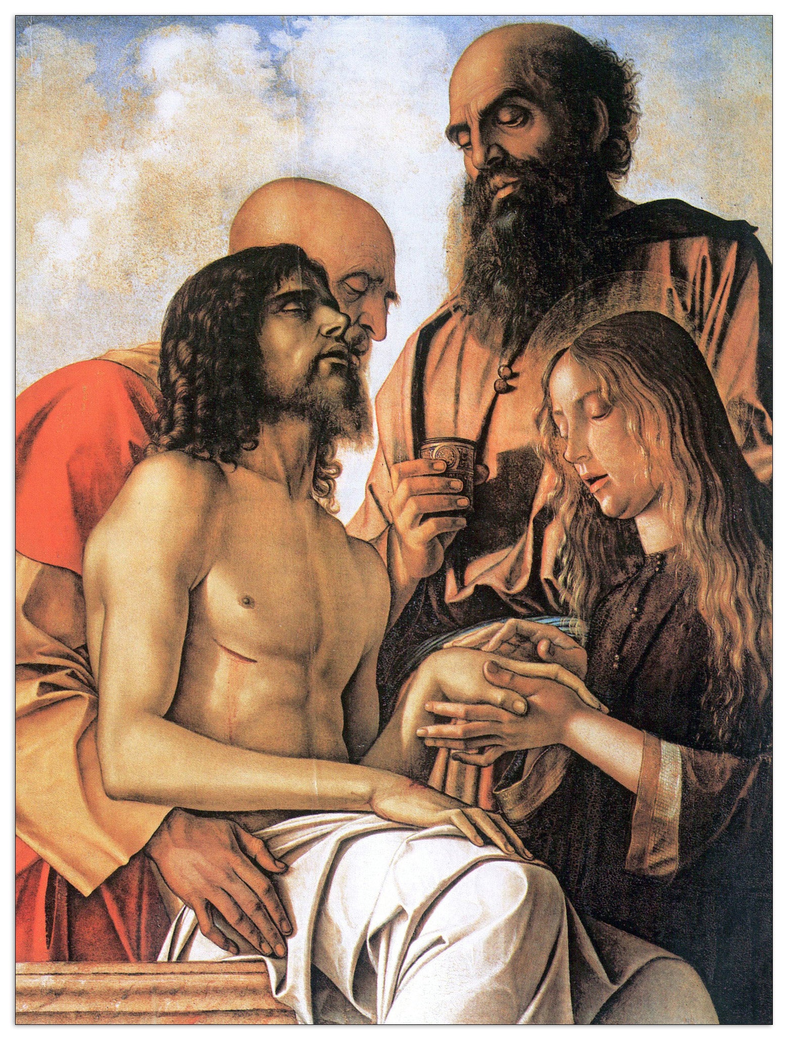 Mourning of Christ with Joseph, Nicodemus and Mary Magdalene cm 60x80