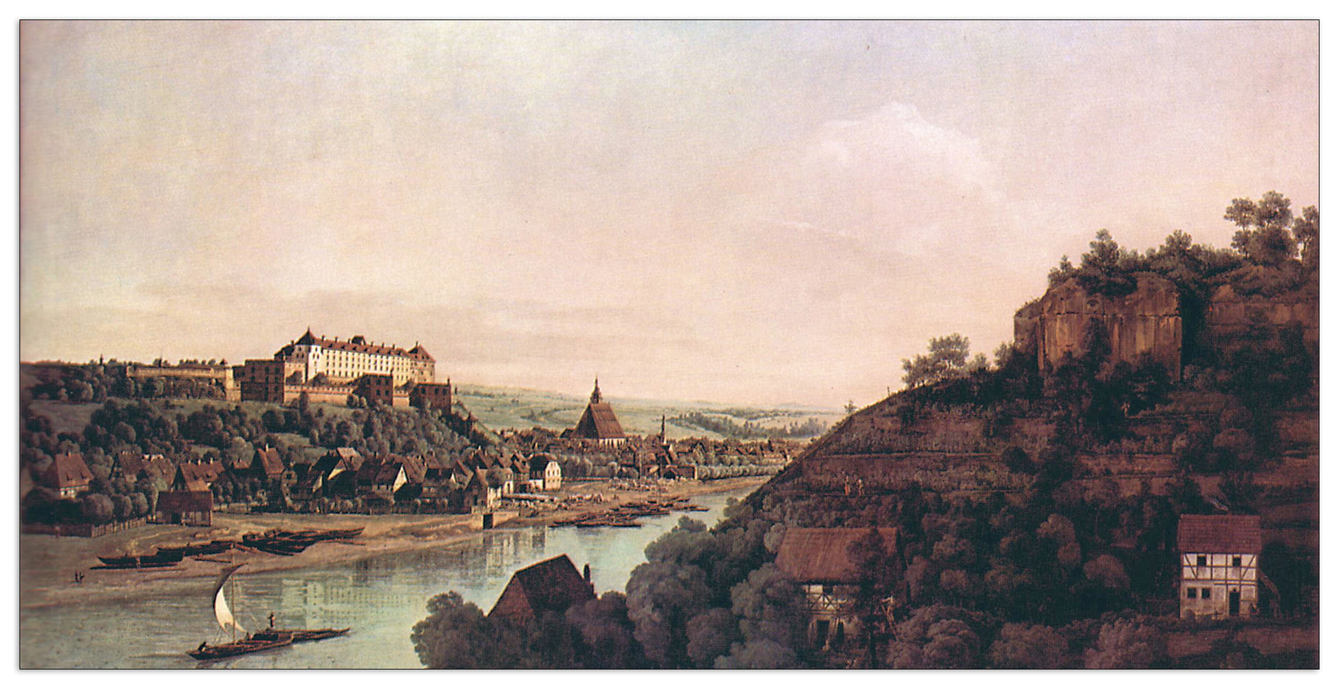 View of Pirna cm 100x50