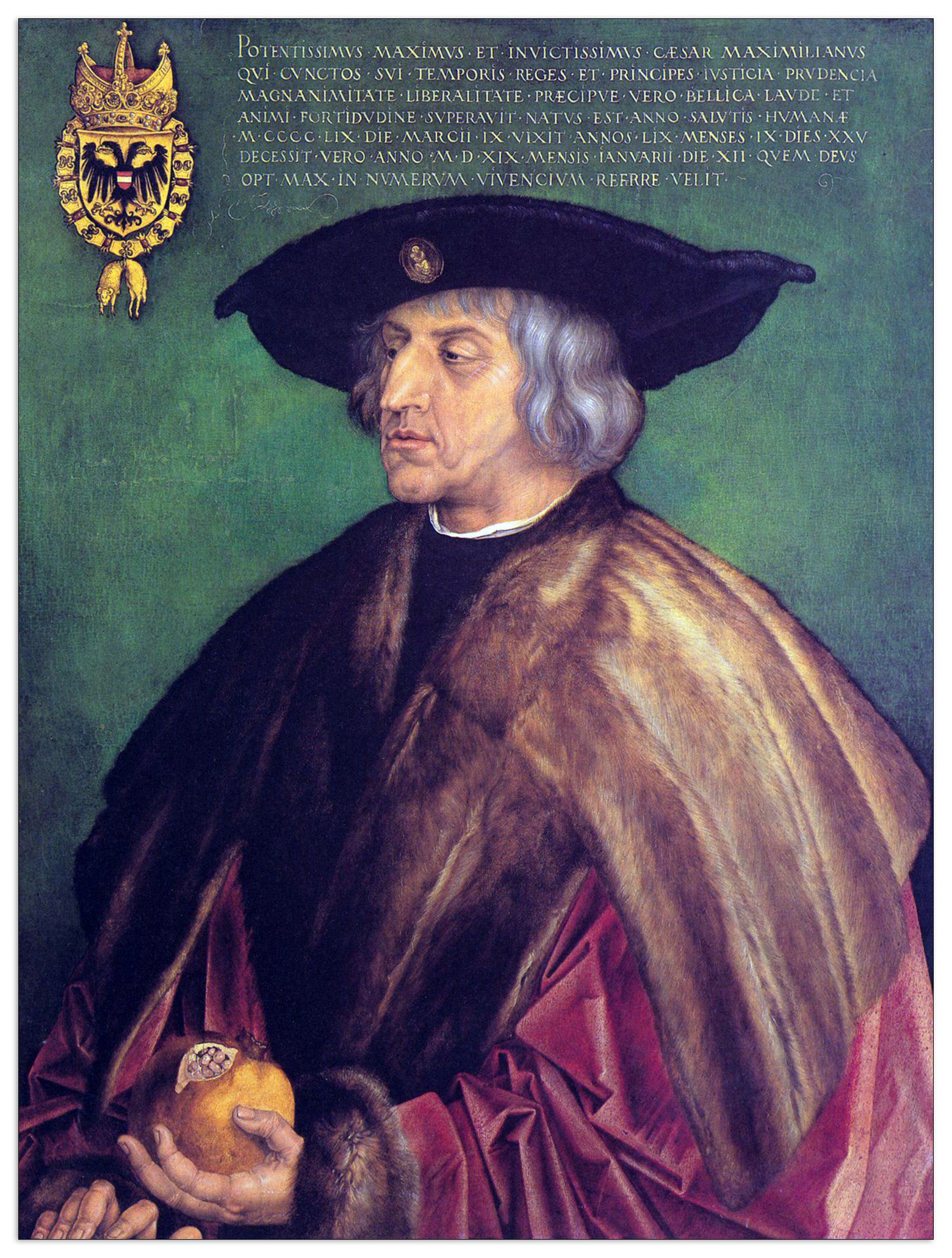 Portrait of Emperor Maximilian cm 60x80