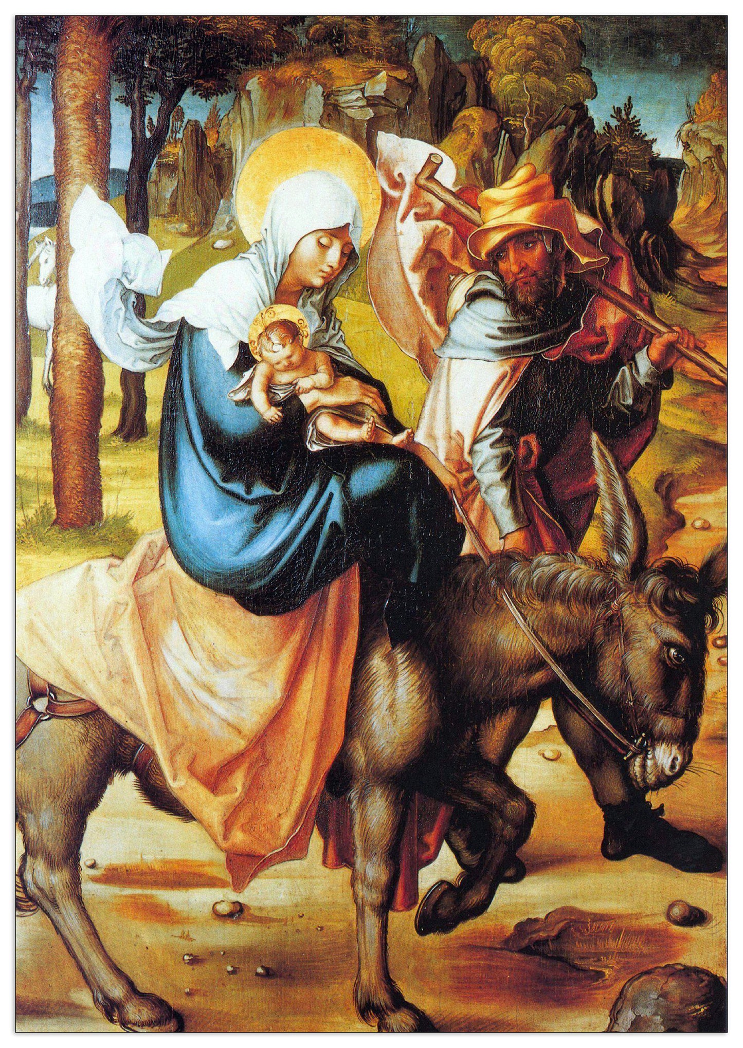 The seven Mary's pain - Flight into Egypt cm 70x100