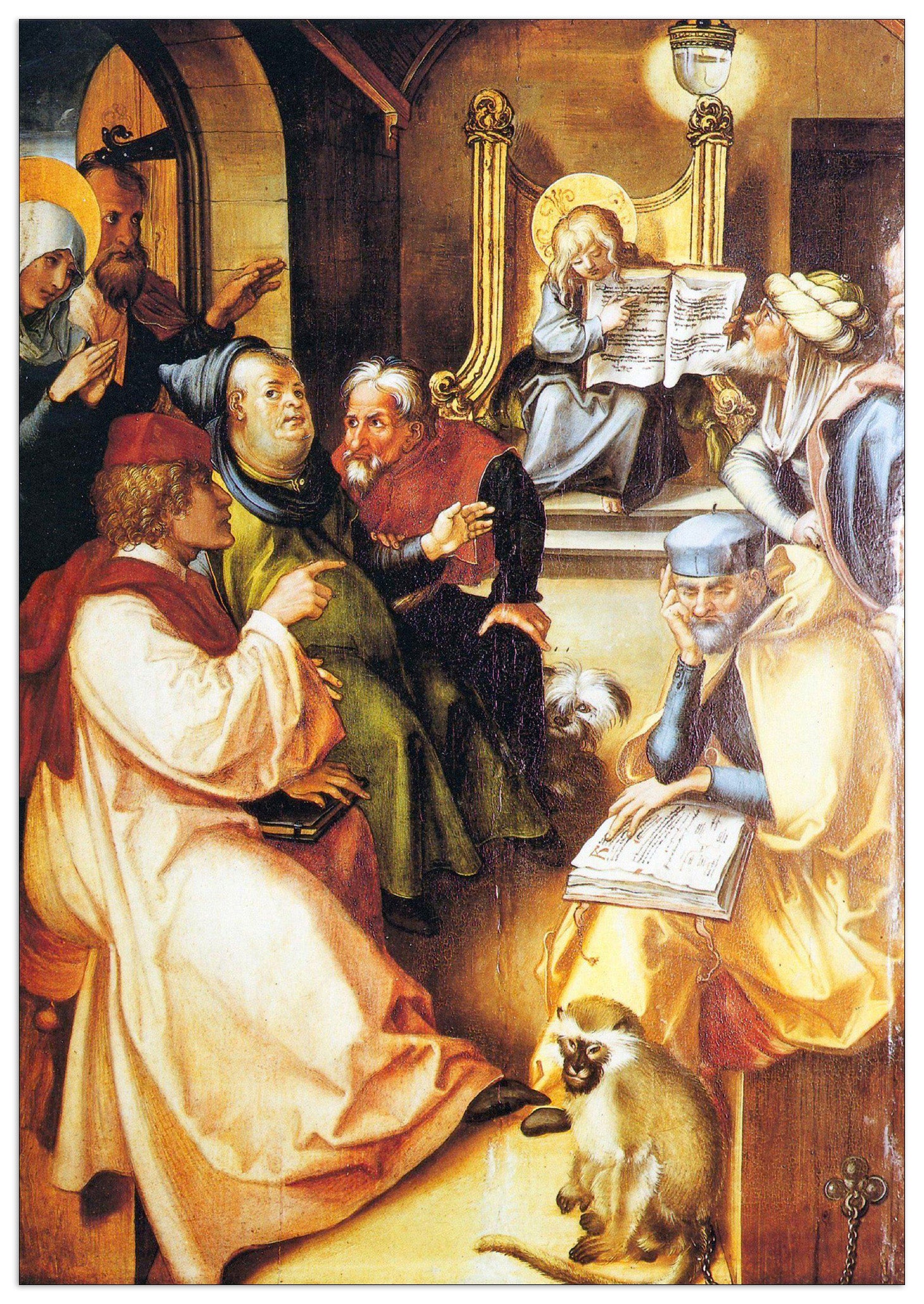 The seven pain Assumption - The twelve-year-old Jesus in the Temple cm 70x100