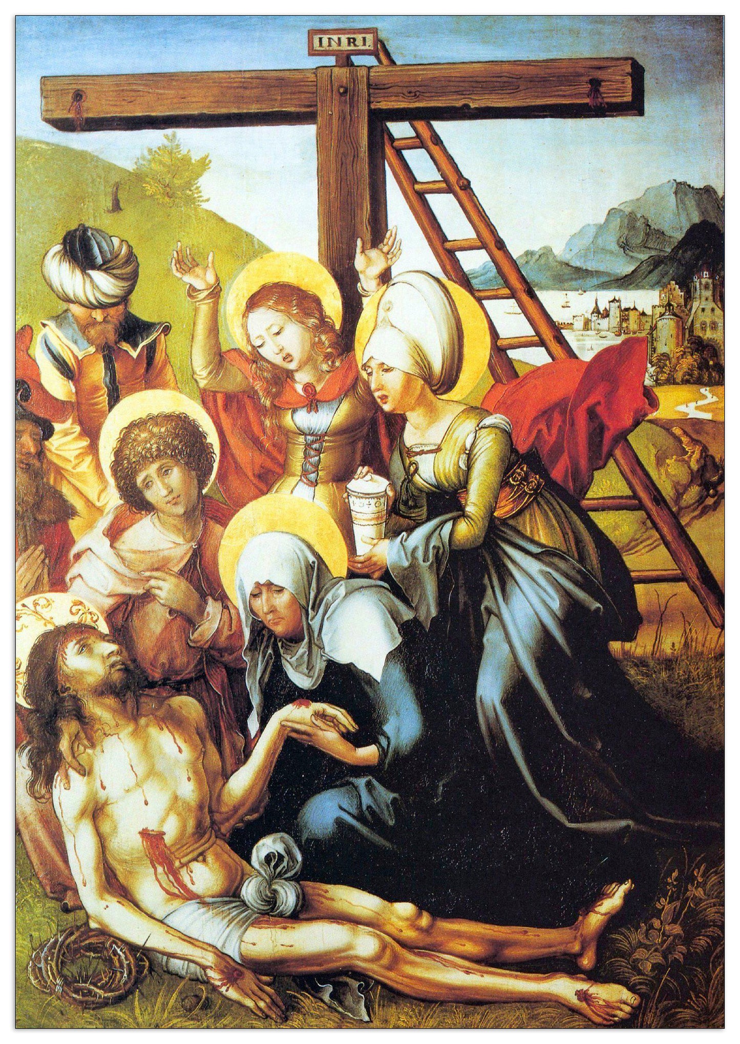 The seven Mary's pain - Lamentation of Christ cm 70x100