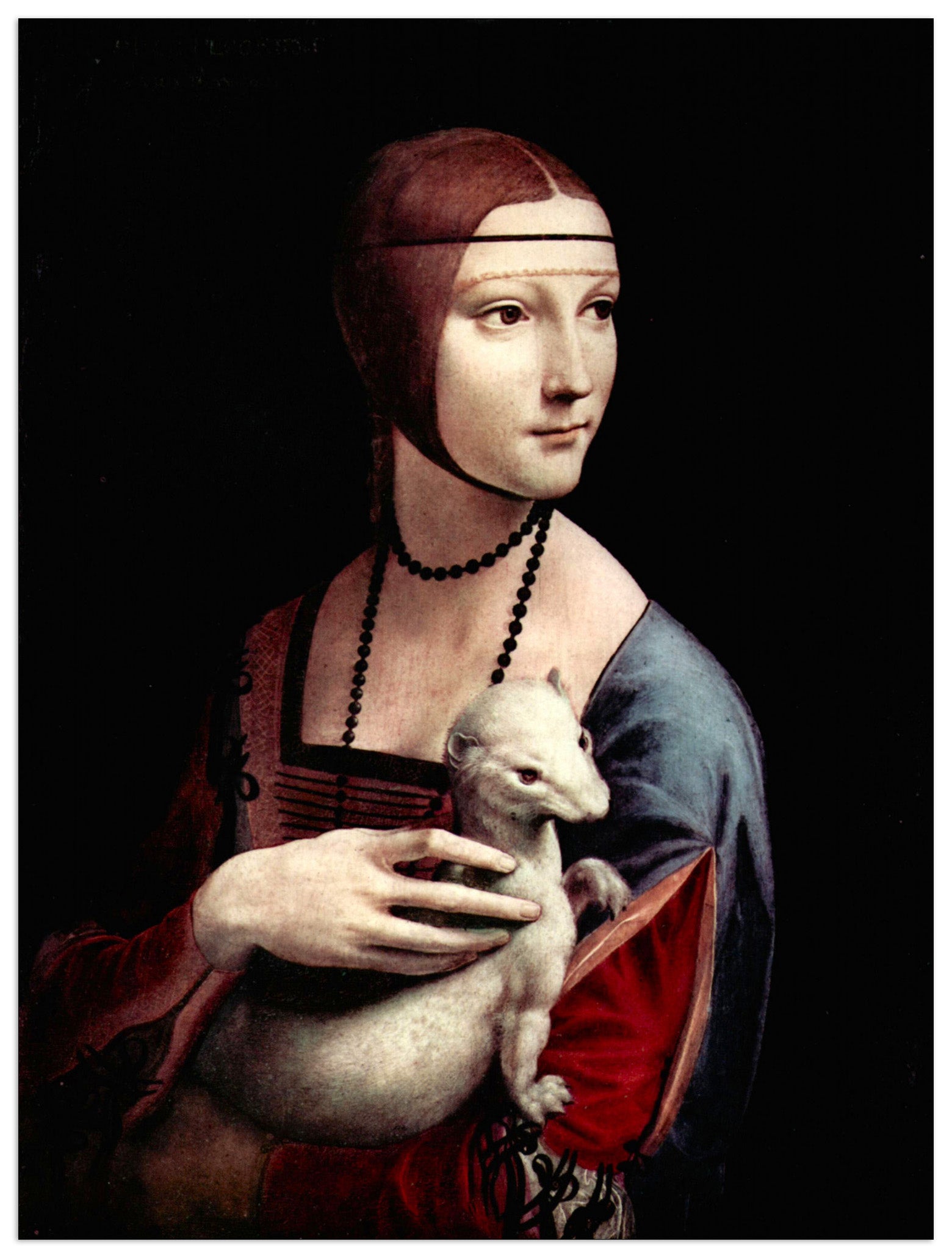 Portrait of a Lady with Ermine cm 60x80