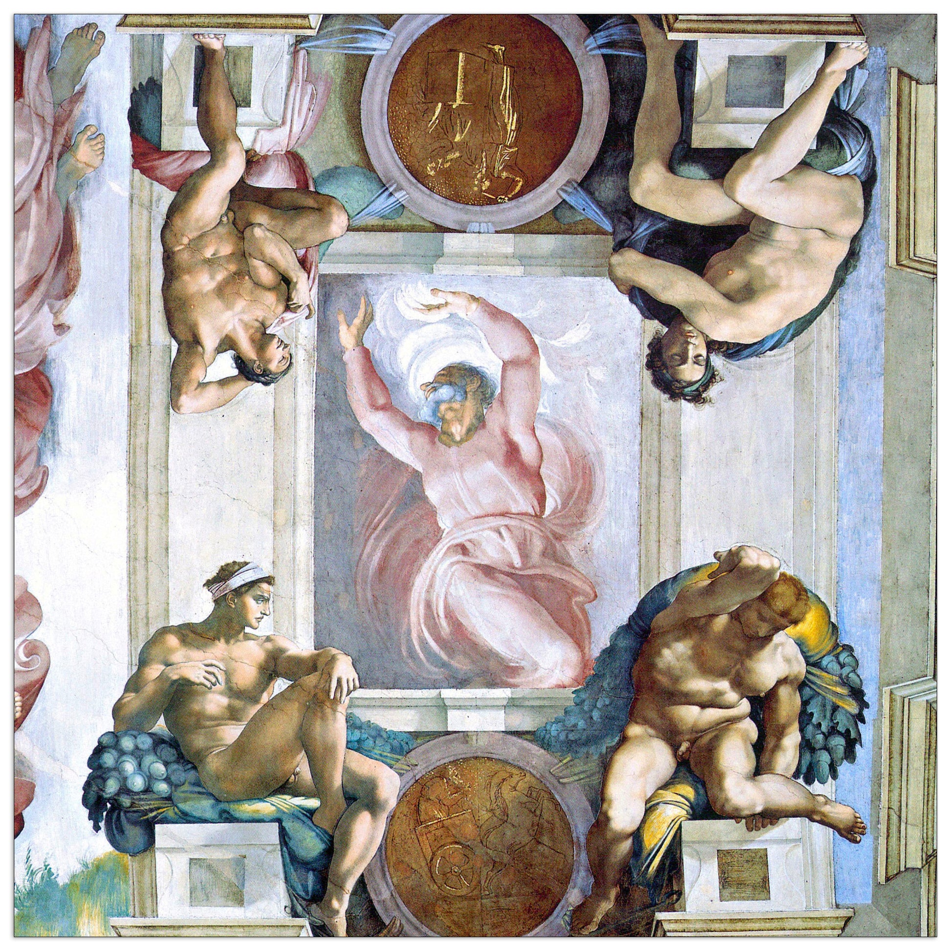 God separates light and darkness cm 70x70