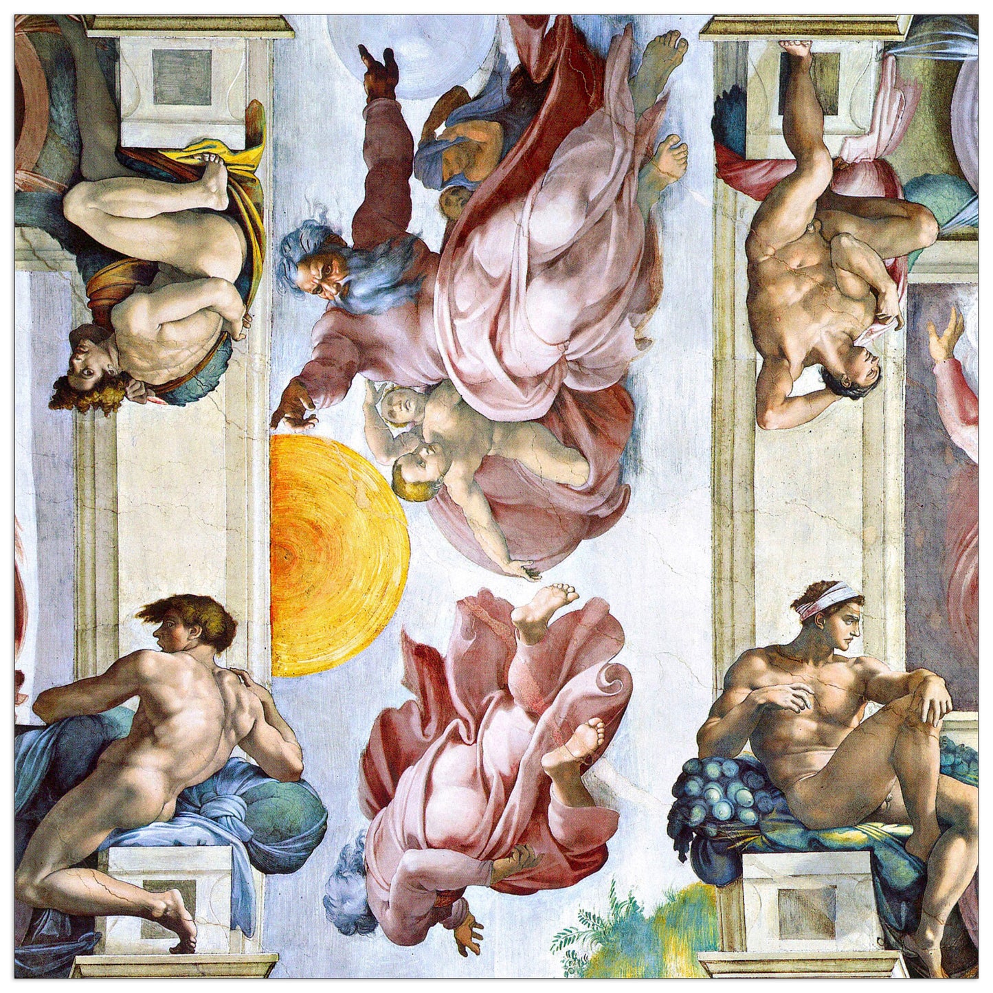 The creation of sun, moon and stars cm 70x70
