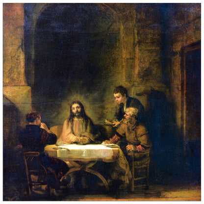 Christus in Emmaus cm 70x70