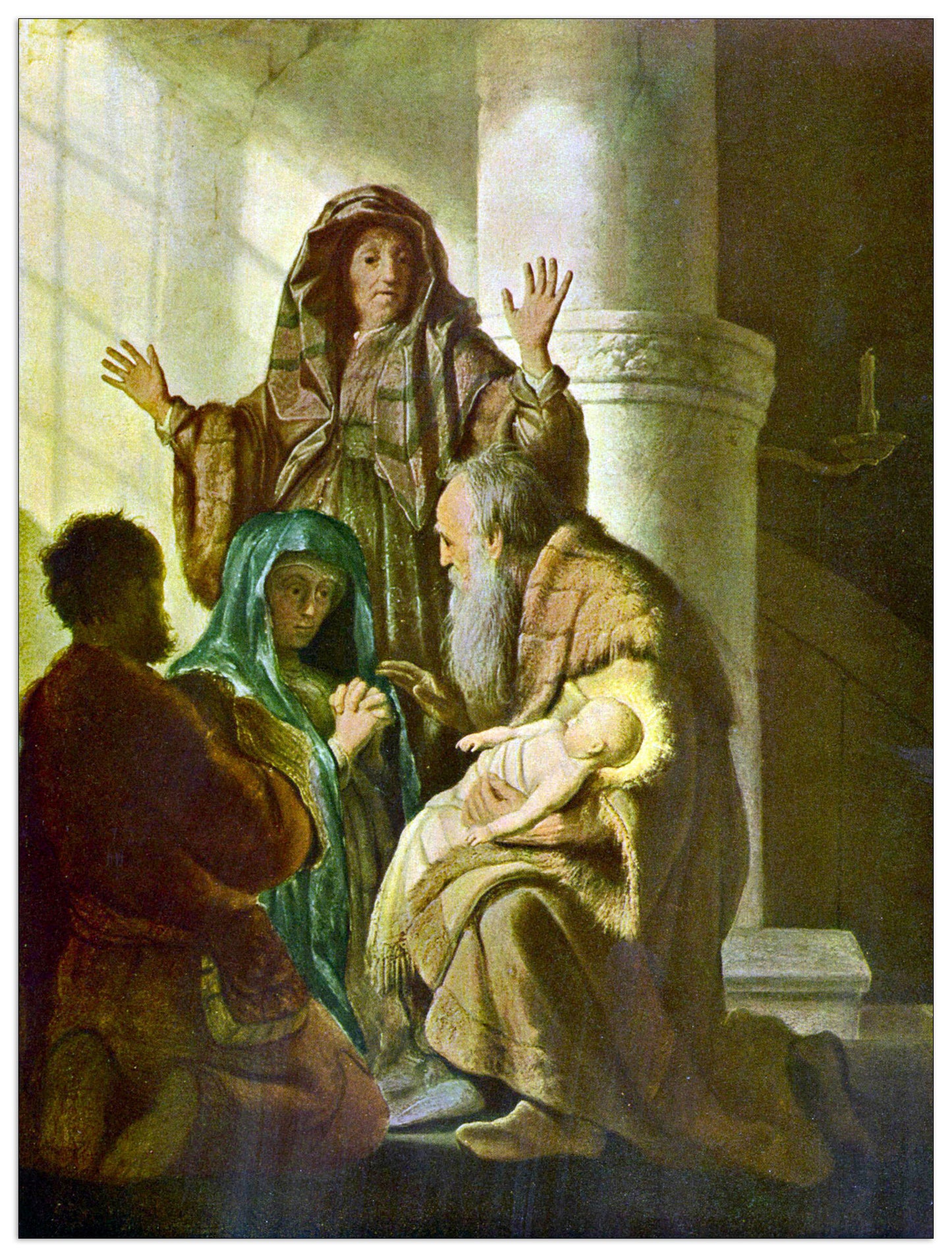 Hannah and Simeon in the temple cm 60x80