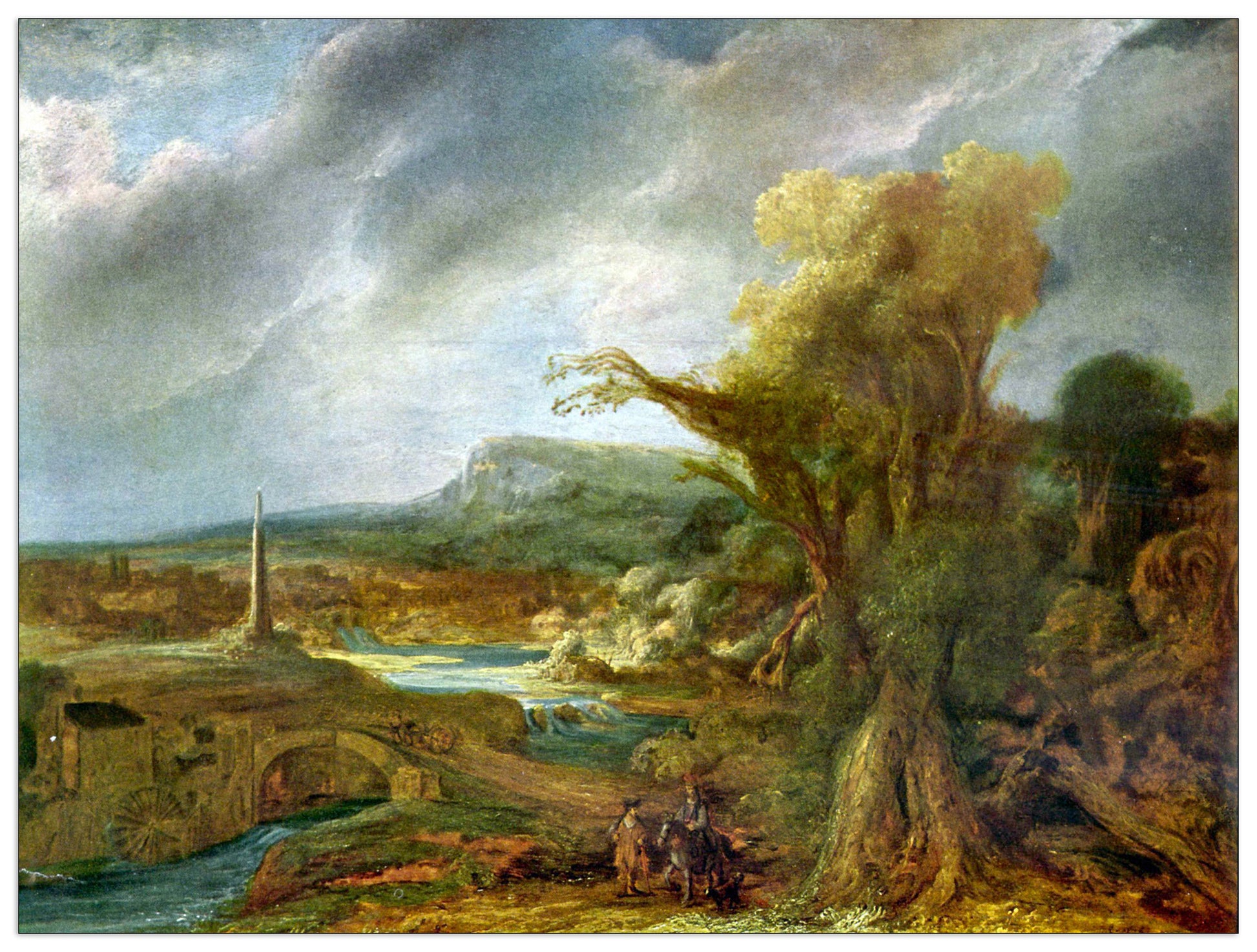 Landscape with Obelisk cm 80x60