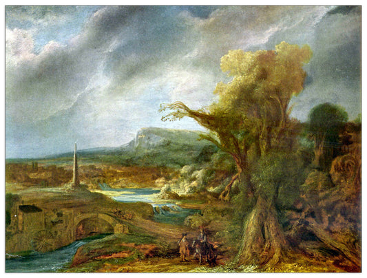 Landscape with Obelisk cm 80x60