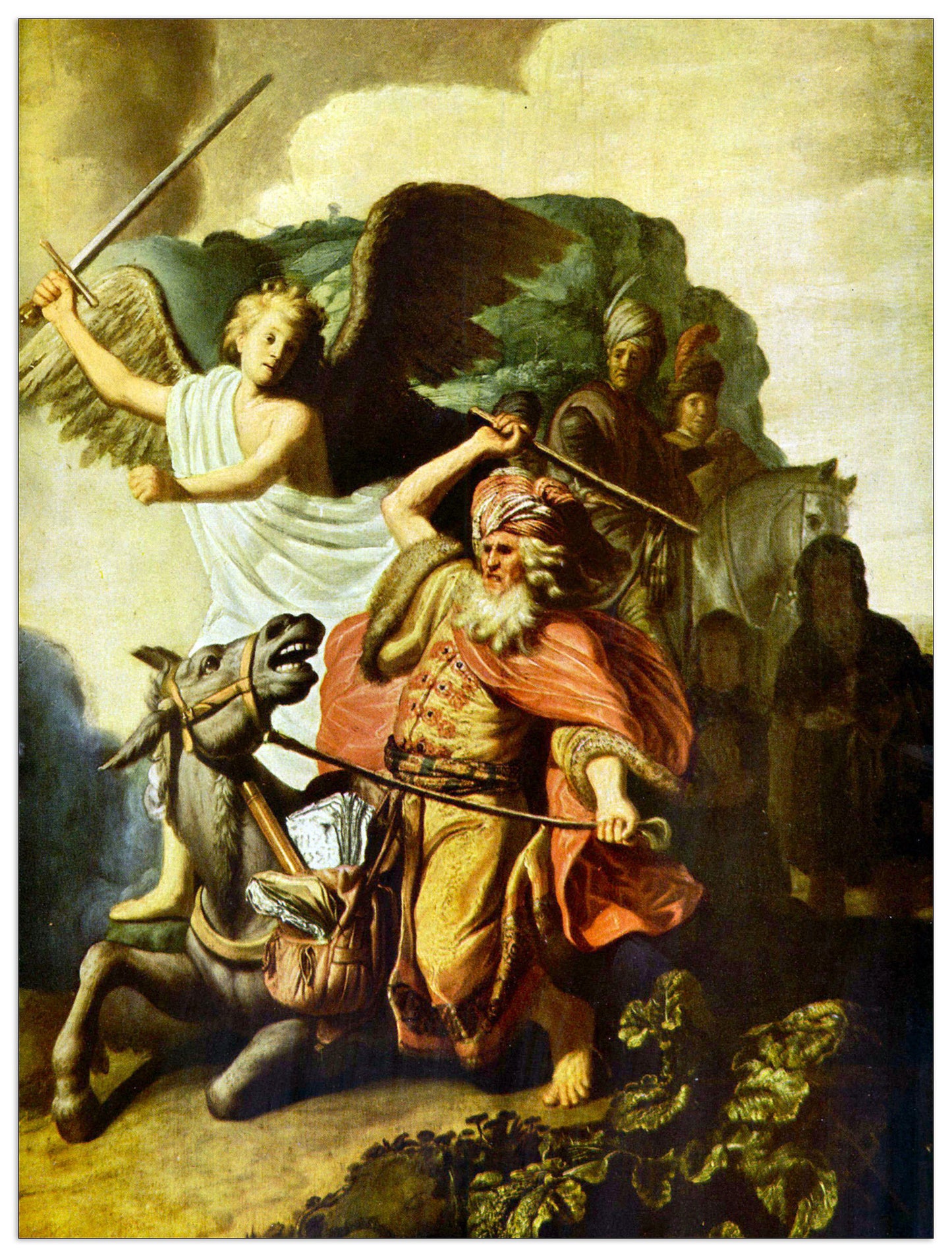 Prophet Balaam and the donkey cm 60x80