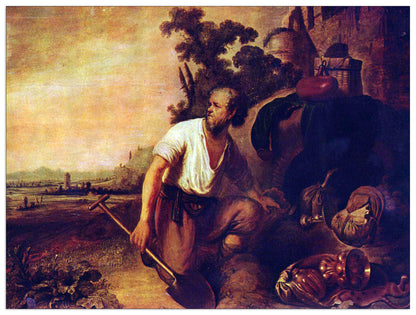 The parable of the treasure graves cm 80x60