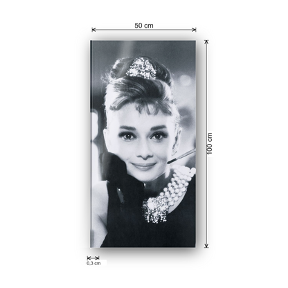 Homage to Audrey - Colazione da Tiffany cm 50x100 - misure