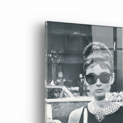Homage to Audrey - Colazione da Tiffany - cm 50x70 - Pannello Acrilico