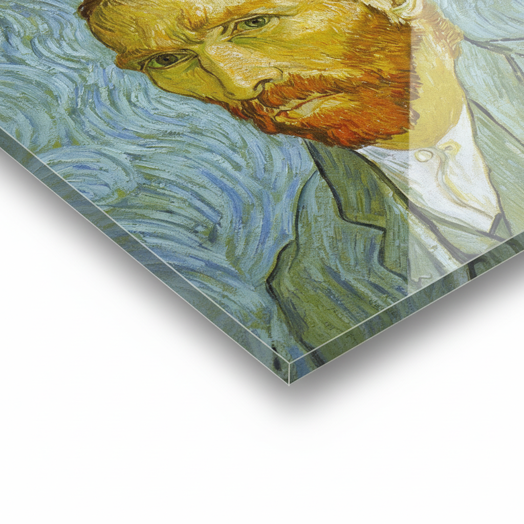 Homage to Van Gogh - Self Portrait - cm 50x50 - Pannello Acrilico