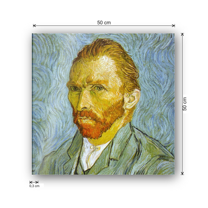 Homage to Van Gogh - Self Portrait cm 50x50 - misure