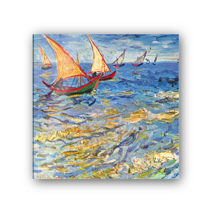Homage to Van Gogh - The sea at Saintes-Maries cm 50x50
