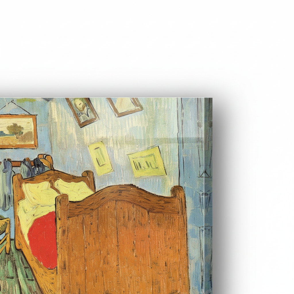 Homage to Van Gogh - Van Gogh's Bedroom - cm 70x50 - Pannello Acrilico