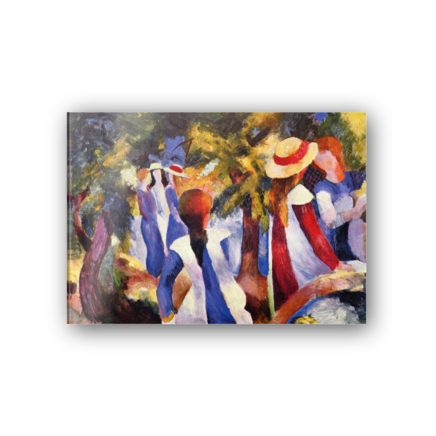 Homage to Macke - Girls in the Open  cm 70x50
