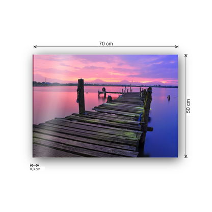 Bridge on lake cm 70x50 - misure