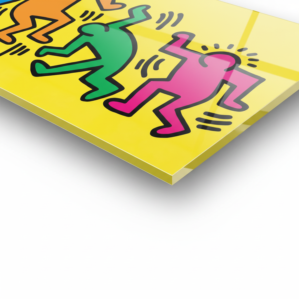 Homage to Haring - cm 100x50 - Pannello Acrilico