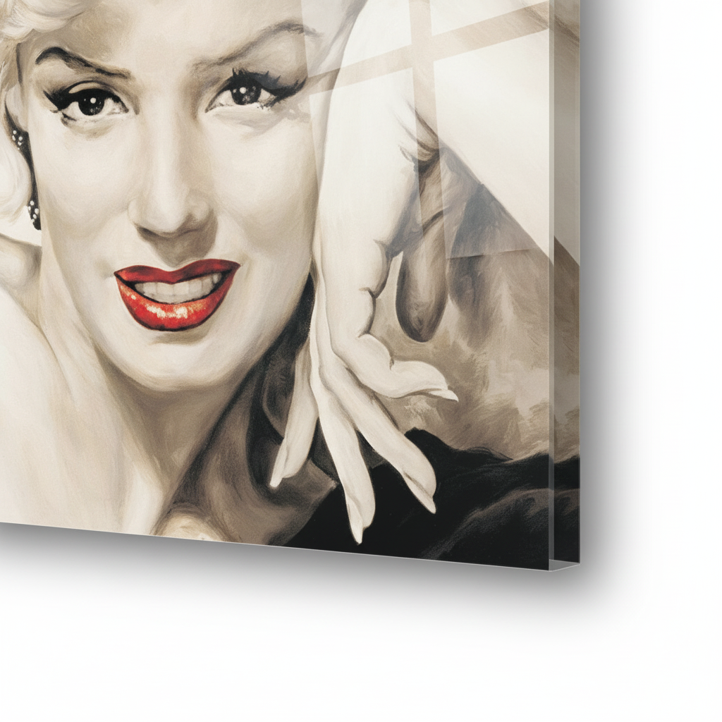 Homage to Marilyn - cm 50x50 - Pannello Acrilico
