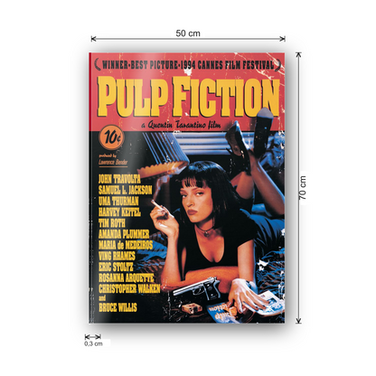 Homage to Pulp Fiction cm 50x70 - misure