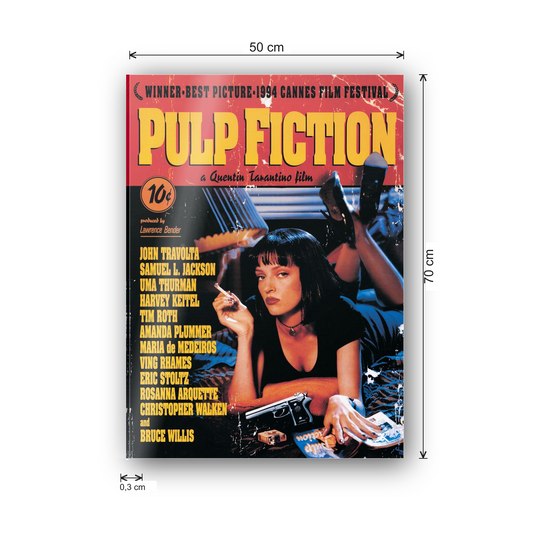 Homage to Pulp Fiction cm 50x70 - misure