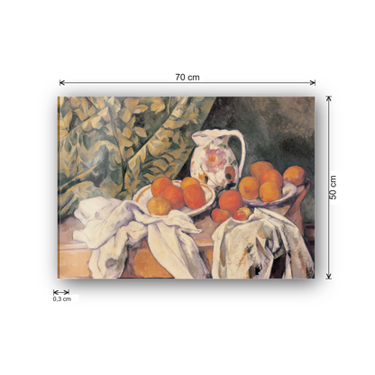 Homage to Cézanne - Still life with fruits cm 70x50 - misure