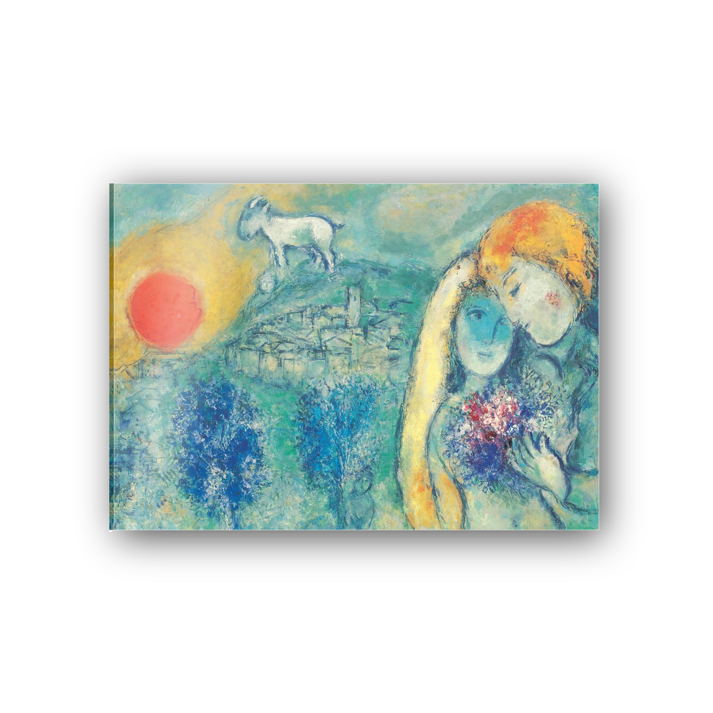 Homage to Chagall - The lovers ofi Vence, 1957 cm 70x50