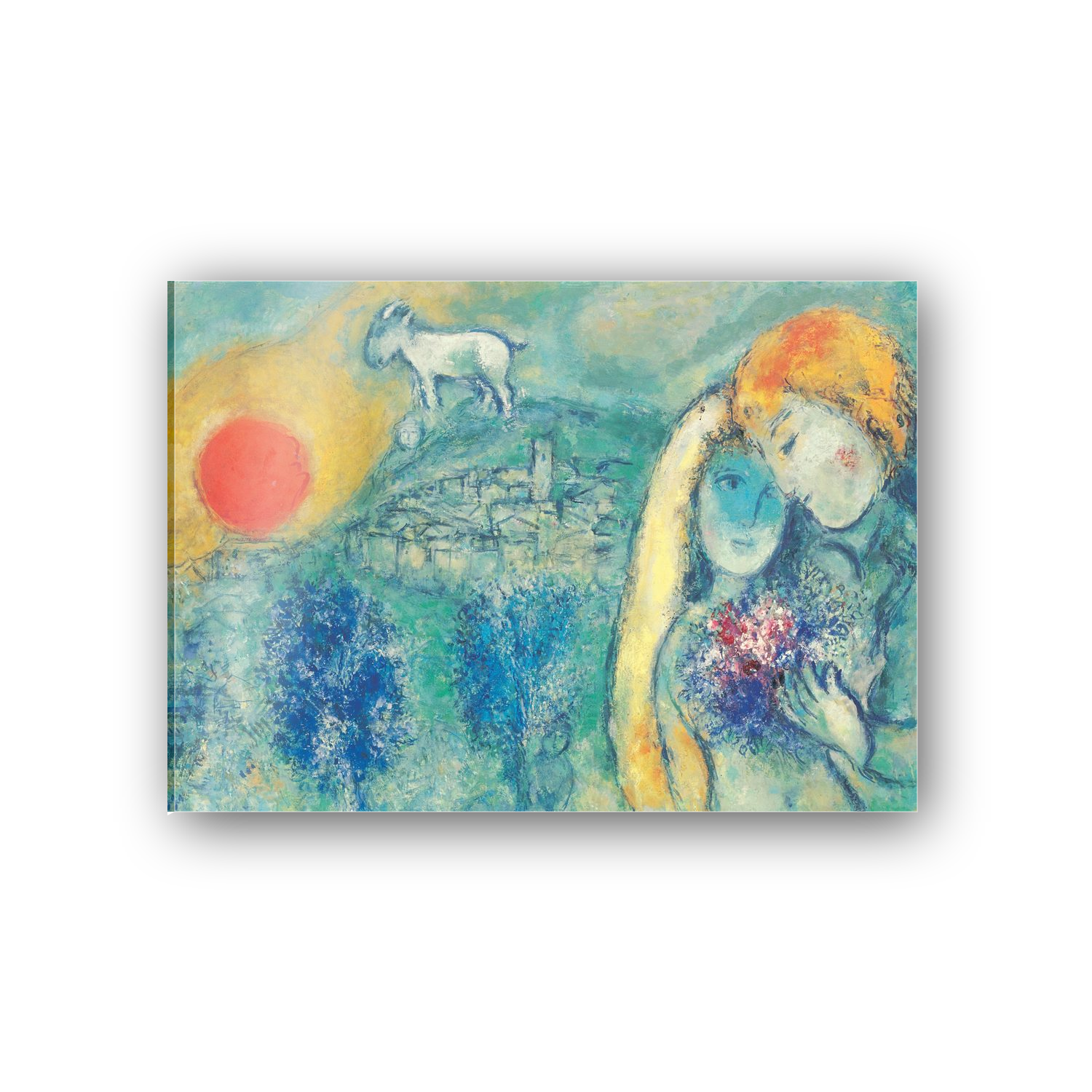 Homage to Chagall - The lovers ofi Vence, 1957 cm 70x50
