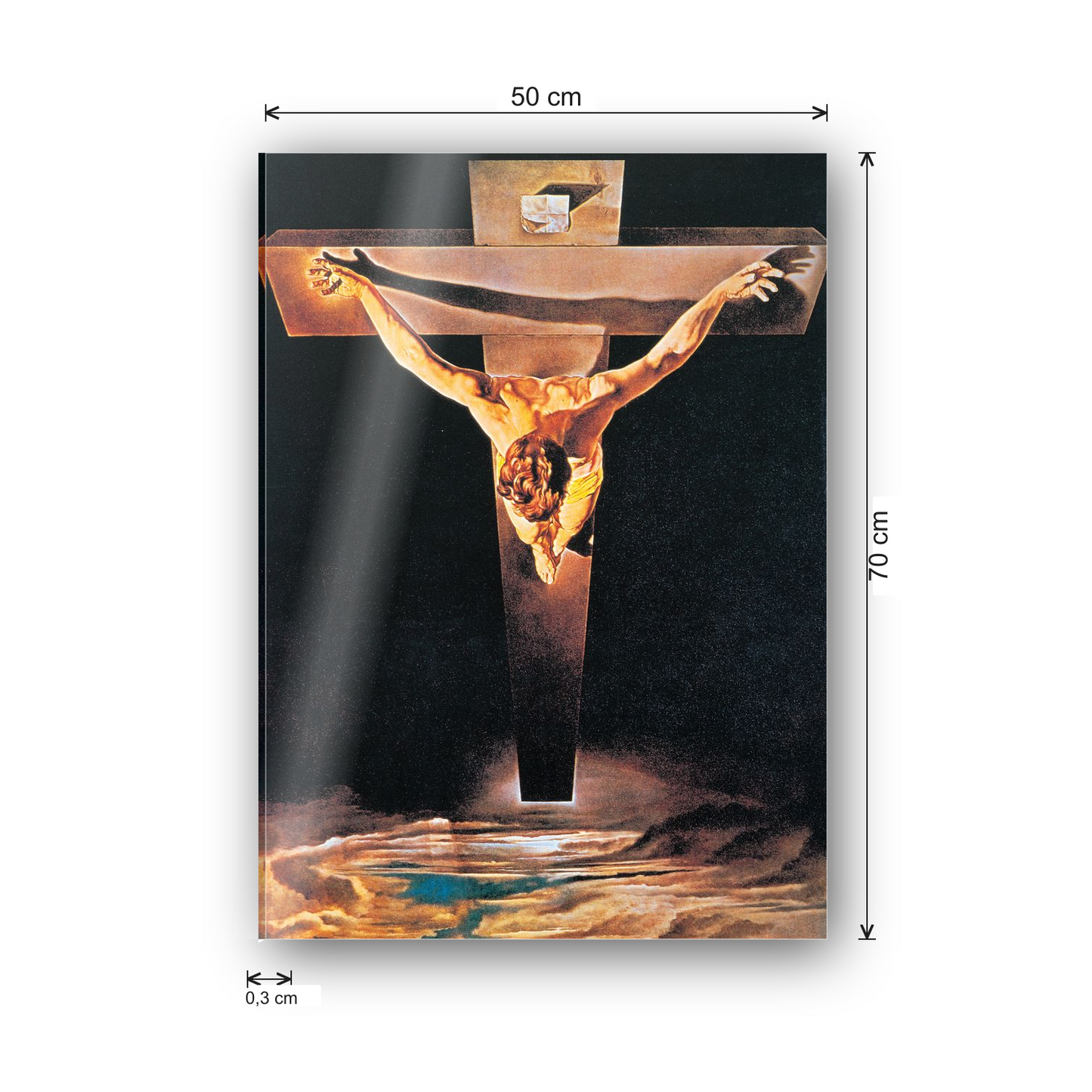 Homage to Dalì - The Sanctification of John through Christ, 1951 cm 50x70 - misure