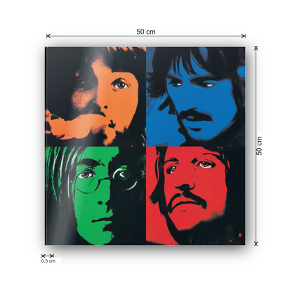 The Beatles cm 50x50 - misure
