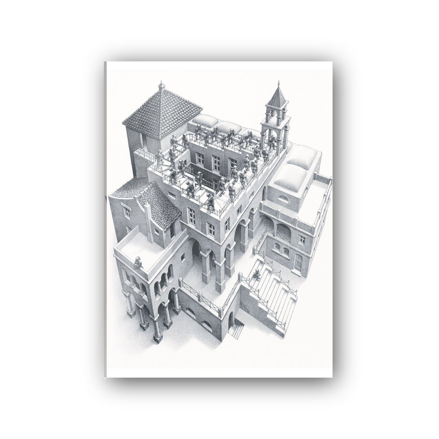 Homage to Escher - Ascending and Descending, 1960 cm 50x70