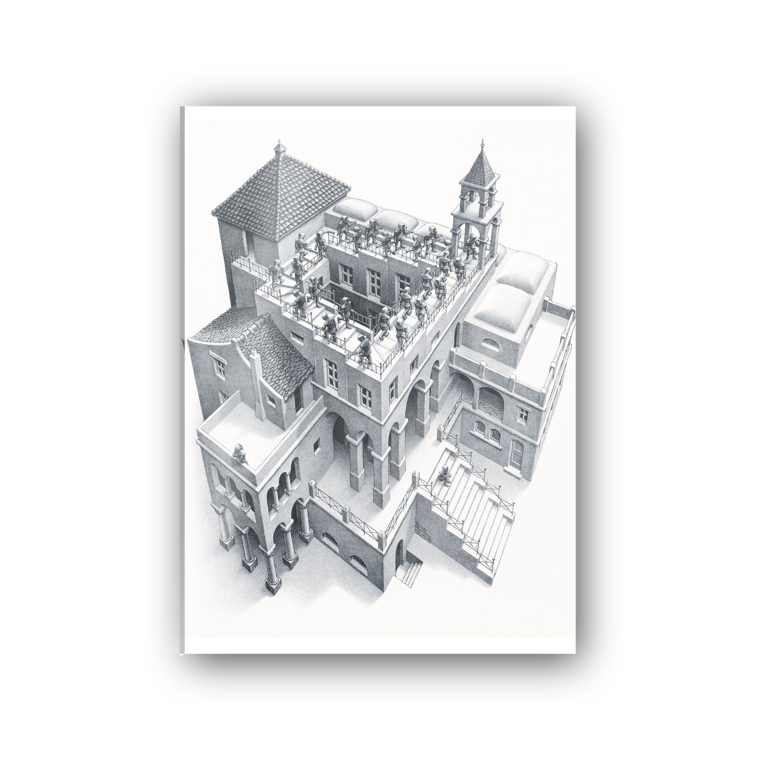 Homage to Escher - Ascending and Descending, 1960 cm 50x70