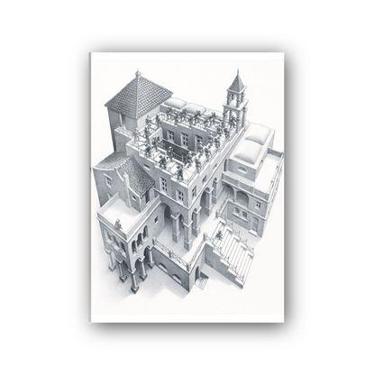 Homage to Escher - Ascending and Descending, 1960 cm 50x70