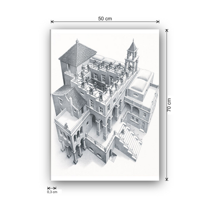 Homage to Escher - Ascending and Descending, 1960 cm 50x70 - misure