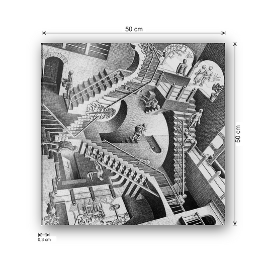 Homage to Escher - Relativity, 1953 cm 50x50 - misure