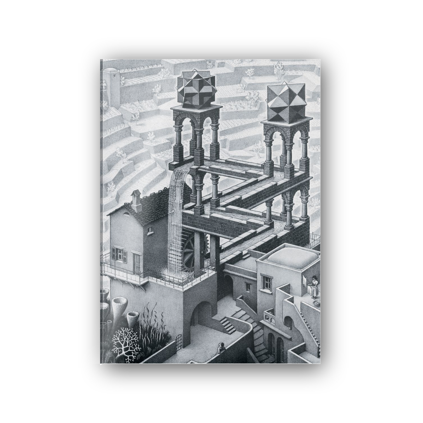 Homage to Escher - Waterfall,1961 cm 50x70