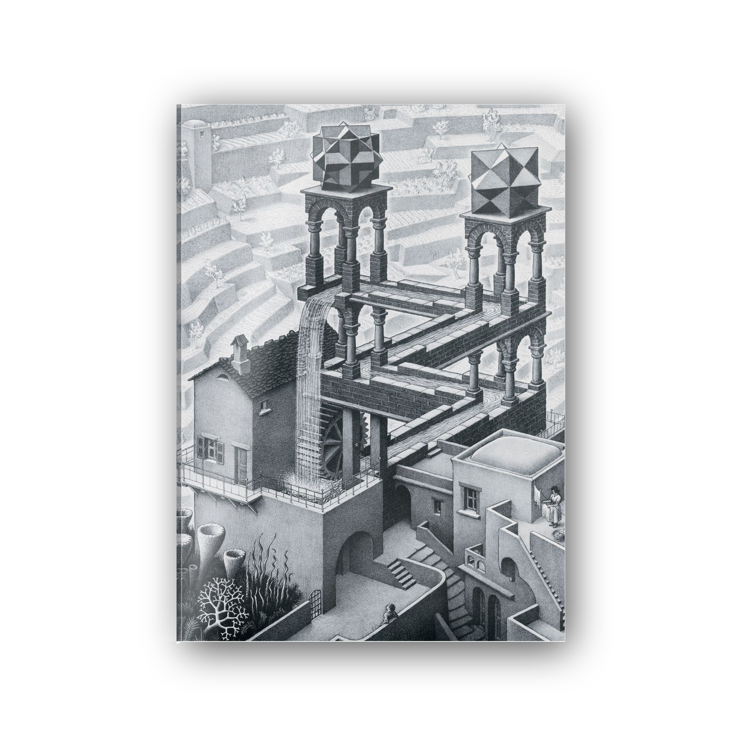 Homage to Escher - Waterfall,1961 cm 50x70