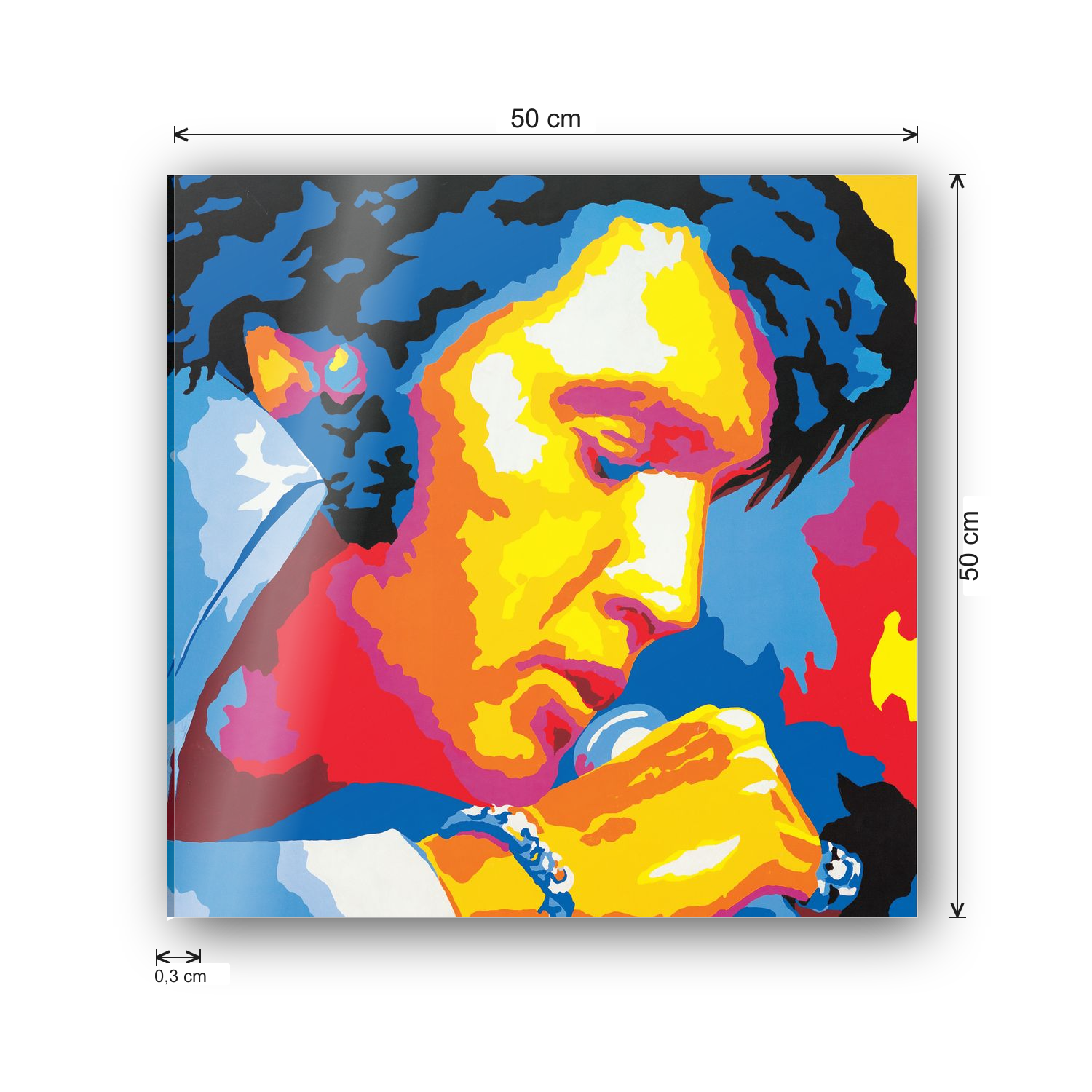 Homage to Elvis cm 50x50 - misure