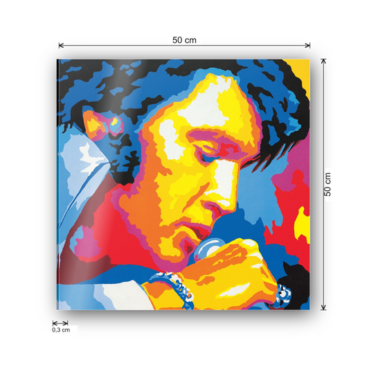 Homage to Elvis cm 50x50 - misure