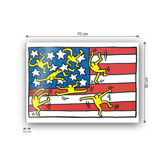 Homage to Haring - American Musical Festival cm 70x50 - misure