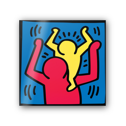 Homage to Haring - Untitled, 1987 cm 50x50