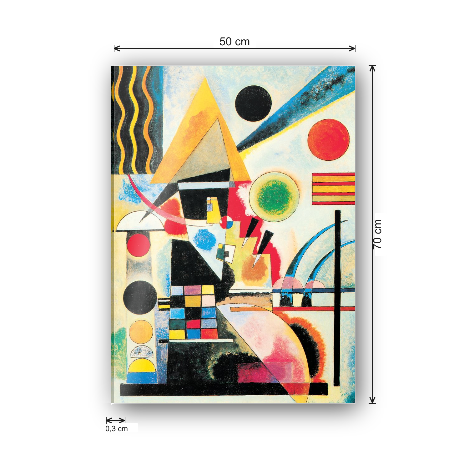 Homage to Kandinsky - Undulation, 1925 cm 50x70 - misure