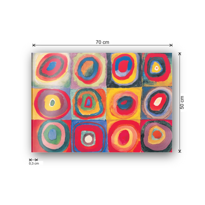 Homage to Kandinsky - Study of Color cm 70x50 - misure