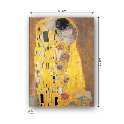 Homage to Klimt - The Kiss cm 50x70 - misure