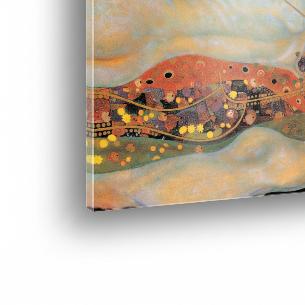 Homage to Klimt - Water Snakes - cm 100x50 - Pannello Acrilico