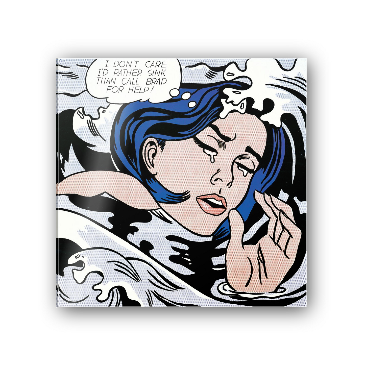 Homage to Lichtenstein - Drowning Girl cm 50x50