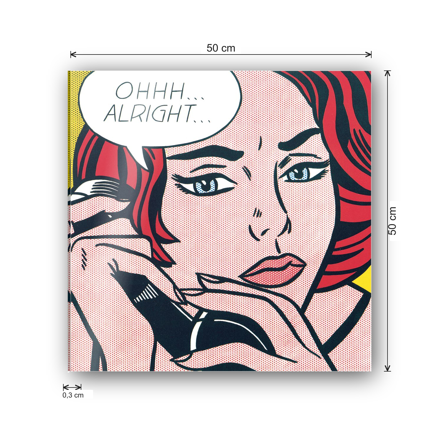 Homage to Lichtenstein - Ohhh... Alright..., 1964 cm 50x50 - misure